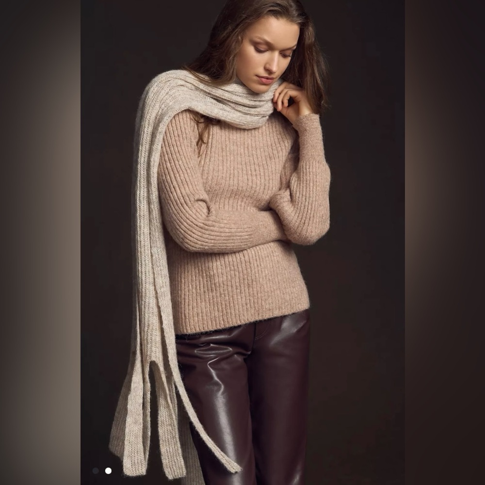 By Anthropologie Extreme Fringe Scarf | Neutral